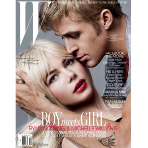 W magazine cover, Ryan Gosling, Michelle Williams W magazine cover, Ryan Gosling, Michelle Williams